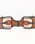 Hilason Floral  Western Horse Leather Saddle Bag Heavyduty Traditional Trail Ride