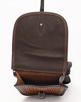 Hilason Floral  Western Horse Leather Saddle Bag Heavyduty Traditional Trail Ride