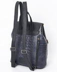 American Darling Backpack Crocodile Embossed Genuine Leather Women Bag Western Handbag Purse