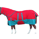 Hilason 1200D Winter Waterproof Horse Turnout Blanket Belly Wrap Turquoise