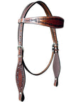 HILASON Western Horse Headstall Breast Collar Set Tack Genuine American Leather