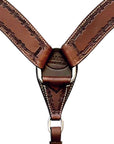 HILASON Western Horse Headstall Breast Collar Set Tack Genuine American Leather
