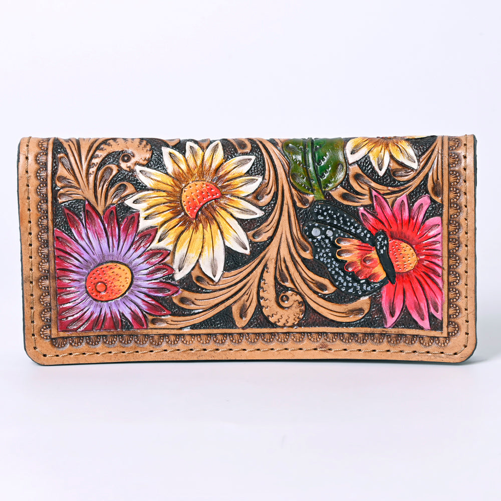 American Darling Clutch Hand Tooled Genuine Leather Women Bag Western Handbag Purse