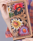 American Darling Clutch Hand Tooled Genuine Leather Women Bag Western Handbag Purse