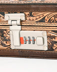 American Darling Jewelry Case Hand Tooled Hair-On Genuine Leather Women Bag Western Handbag Purse