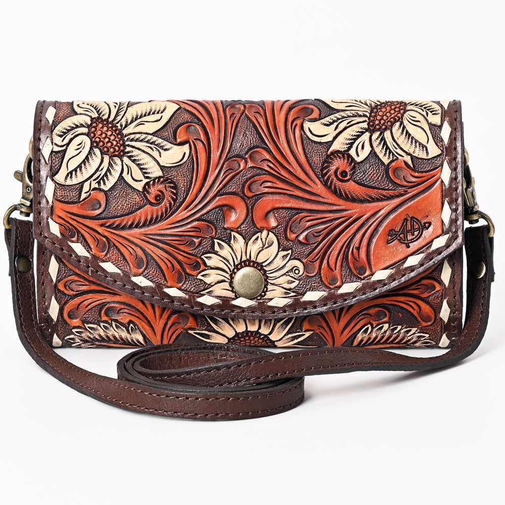 ADBGA379 American Darling Hand Tooled Genuine Leather Women Bag Western Handbag Purse
