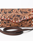 ADBGA381 American Darling Hand Tooled Genuine Leather Women Bag Western Handbag Purse