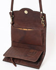 ADBGA381 American Darling Hand Tooled Genuine Leather Women Bag Western Handbag Purse