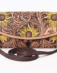 ADBGA382 American Darling Hand Tooled Genuine Leather Women Bag Western Handbag Purse