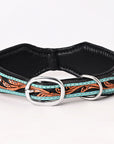 HILASON Western Genuine Leather Heavy Duty Dog Collar Floral Tooled