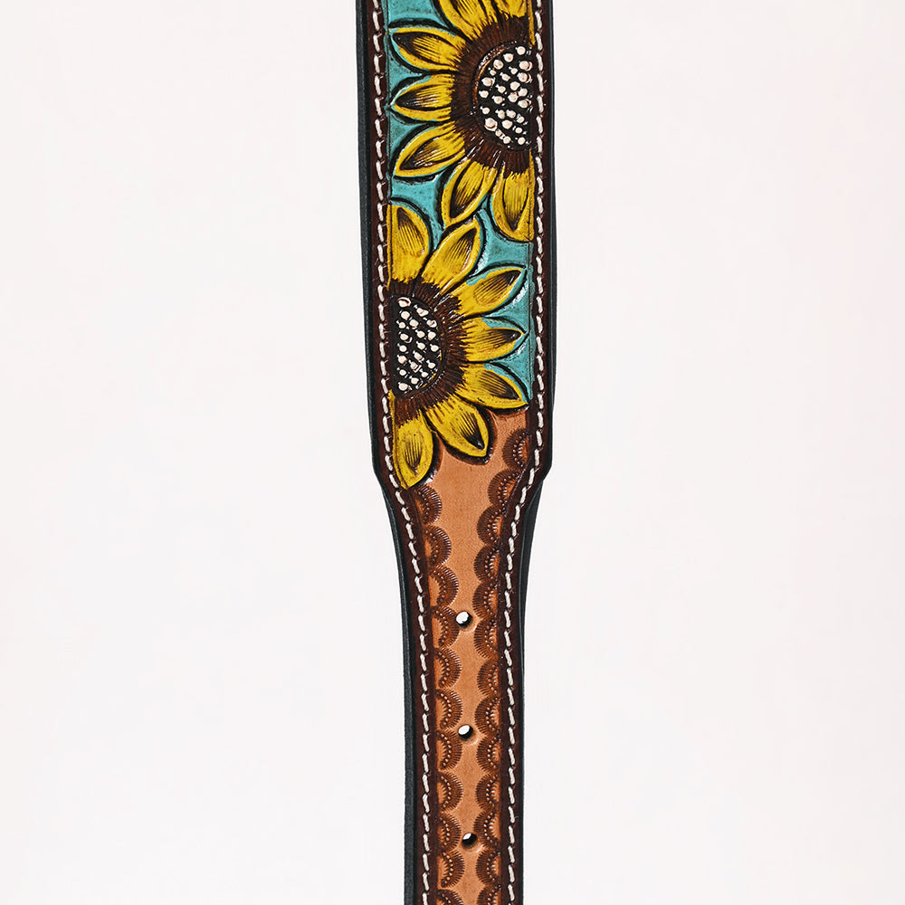 HILASON Western Genuine Leather Heavy Duty Hand Painted Dog Collar