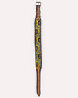 HILASON Western Genuine Leather Heavy Duty Hand Painted Dog Collar