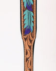 HILASON Western Genuine Leather Heavy Duty Hand Painted Dog Collar