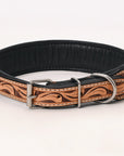 HILASON Western Genuine Leather Heavy Duty Hand Painted Dog Collar