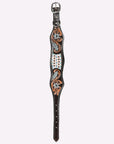 HILASON Western Genuine Leather Heavy Duty Dog Collar Floral Tooled