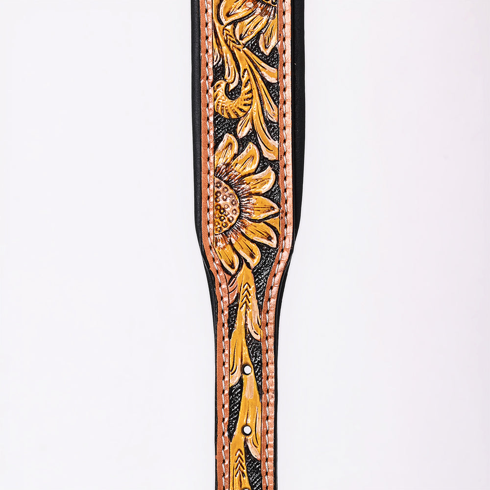 HILASON Western Genuine Leather Heavy Duty Hand Painted Dog Collar