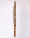 HILASON Western Genuine Leather Heavy Duty Hand Painted Dog Collar