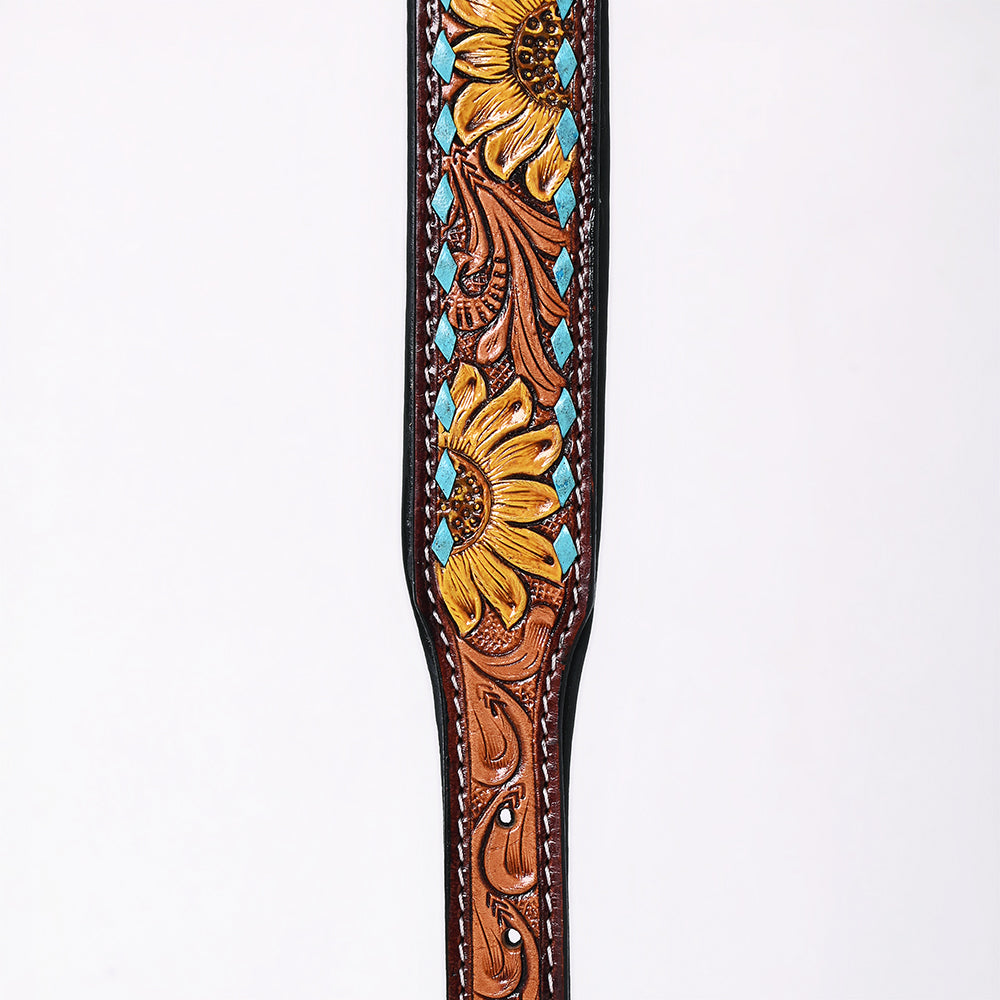 HILASON Western Genuine Leather Heavy Duty Hand Painted Dog Collar