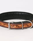 HILASON Western Genuine Leather Heavy Duty Hand Painted Dog Collar