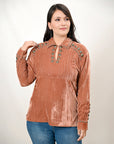 American Darling Velvet Women shirt dress Tunic Ladies girl Top