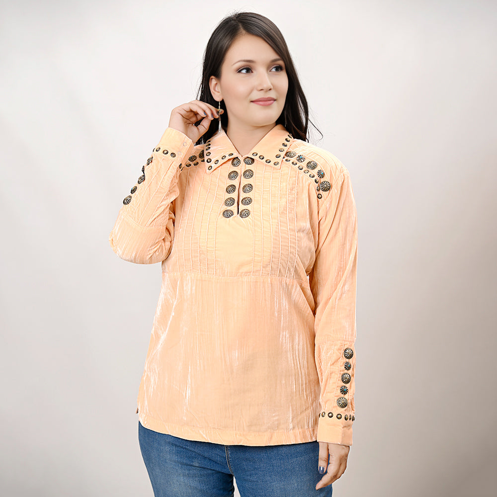 American Darling Velvet Women shirt dress Tunic Ladies girl Top
