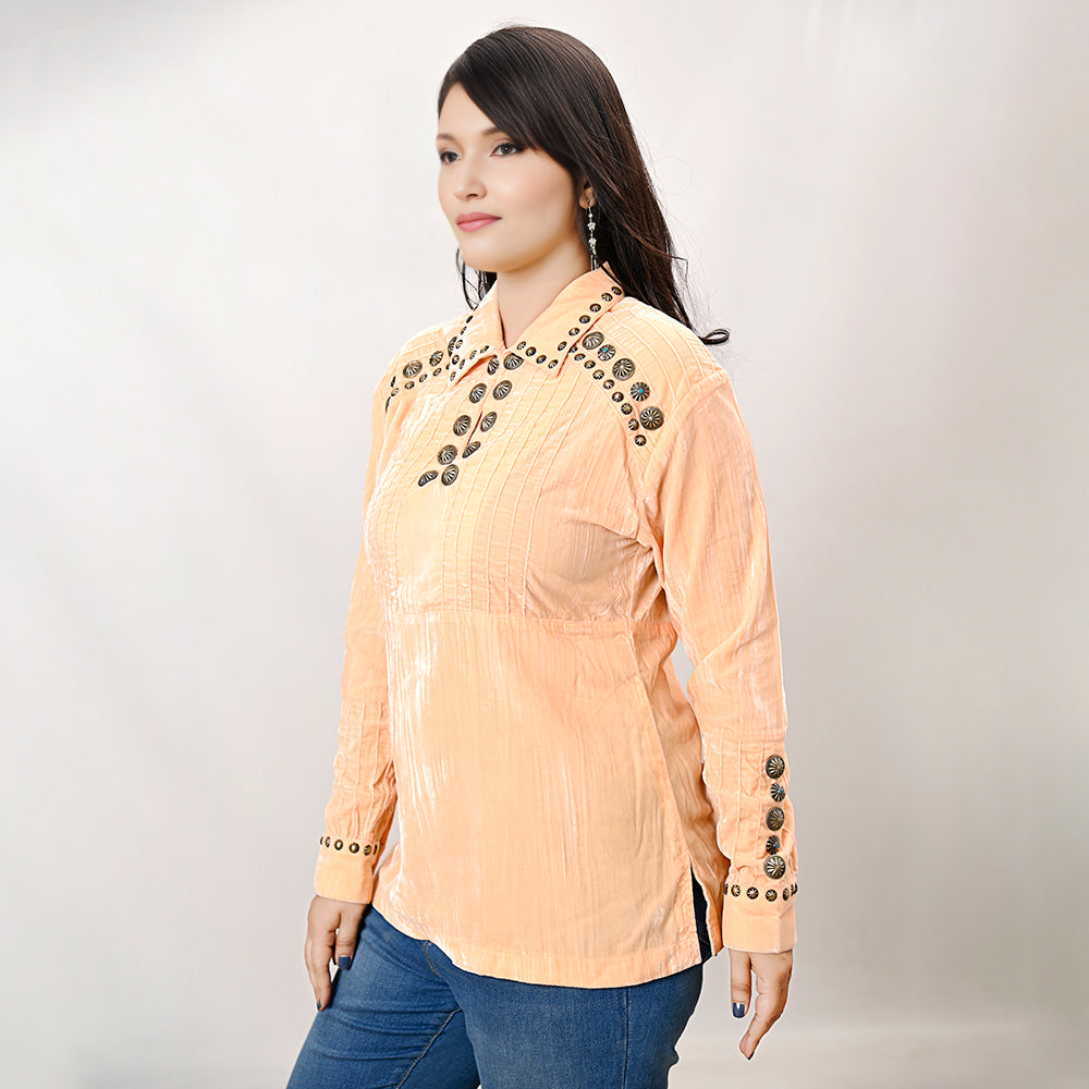 American Darling Velvet Women shirt dress Tunic Ladies girl Top
