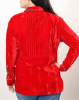 American Darling Velvet Women shirt dress Tunic Ladies girl Top