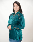 American Darling Velvet Women shirt dress Tunic Ladies girl Top