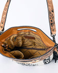 American Darling Clutch Hand Tooled Saddle Blanket Fabric Genuine Leather Western Women Bag Handbag Purse | Purses for Cute
