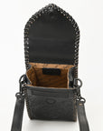 American Darling Cell Phone Holder Hand Tooled Genuine Leather Women Bag Western Handbag