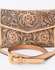 American Darling Hand Tooled Genuine Leather Women Bag Western Handbag Purse