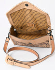 American Darling Hand Tooled Genuine Leather Women Bag Western Handbag Purse