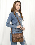 American Darling Hand Tooled Genuine Leather Women Bag Western Handbag Purse