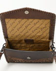 American Darling Hand Tooled Genuine Leather Women Bag Western Handbag Purse