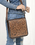 American Darling Hand Tooled Genuine Leather Women Bag Western Handbag Purse