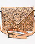 American Darling Hand Tooled Genuine Leather Women Bag Western Handbag Purse