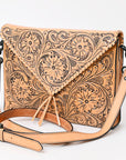 American Darling Hand Tooled Genuine Leather Women Bag Western Handbag Purse