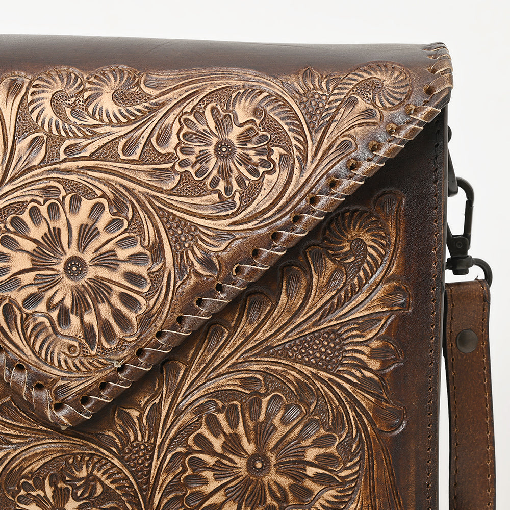 American Darling Hand Tooled Genuine Leather Women Bag Western Handbag Purse