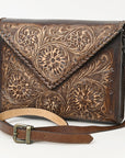 American Darling Hand Tooled Genuine Leather Women Bag Western Handbag Purse