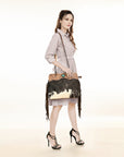 American Darling ADBG1187 Hand Tooled Hair-On Genuine Leather Women Bag Western Handbag Purse