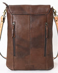 ADBGA392 American Darling Hand Tooled Hair On Genuine Leather Women Bag Western Handbag Purse