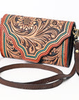 American Darling Hand Tooled Genuine Leather Women Bag Western Handbag Purse