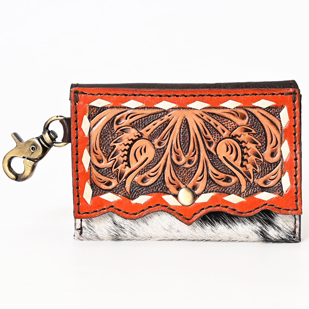 American Darling Hand Tooled Hair On Genuine Leather Women Bag Western Handbag Purse