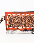 American Darling Hand Tooled Hair On Genuine Leather Women Bag Western Handbag Purse