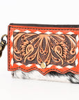 American Darling Hand Tooled Hair On Genuine Leather Women Bag Western Handbag Purse