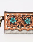 American Darling Hand Tooled Hair On Genuine Leather Women Bag Western Handbag Purse