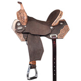 Hilason Western Horse Treeless Trail Barrel Saddle American Leather