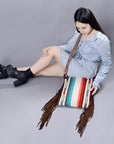 American Darling Cross Body Hand Tooled Saddle Blanket Genuine Leather Women Bag Western Handbag Purse