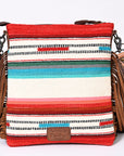 American Darling ADBGS192BZ Messenger Saddle Blanket Genuine Leather Women Bag Western Handbag Purse
