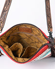 American Darling ADBGS192BZ Messenger Saddle Blanket Genuine Leather Women Bag Western Handbag Purse